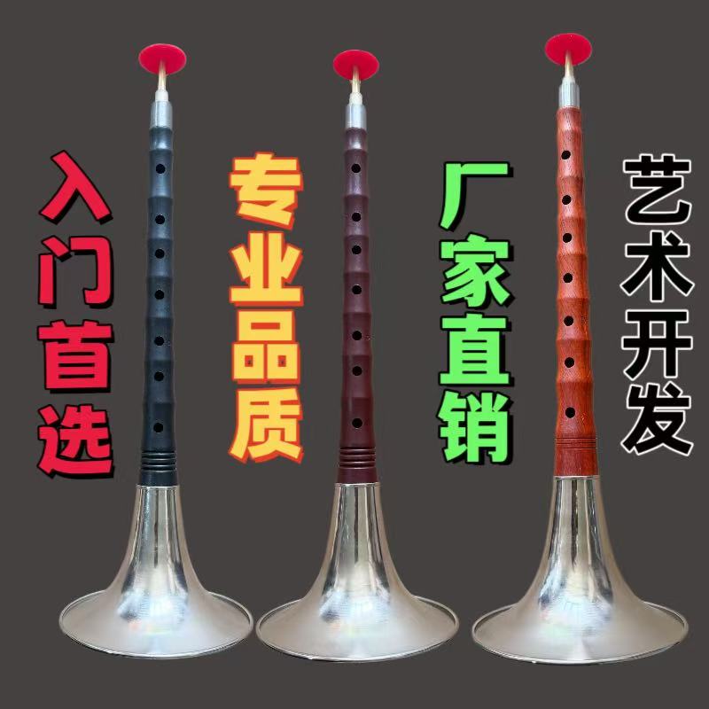 厂家直销专业初学唢呐仿红木乌木音准通透到手即吹图片