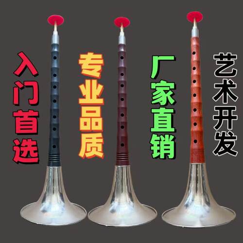 厂家直销专业初学唢呐仿红木乌木音准通透到手即吹