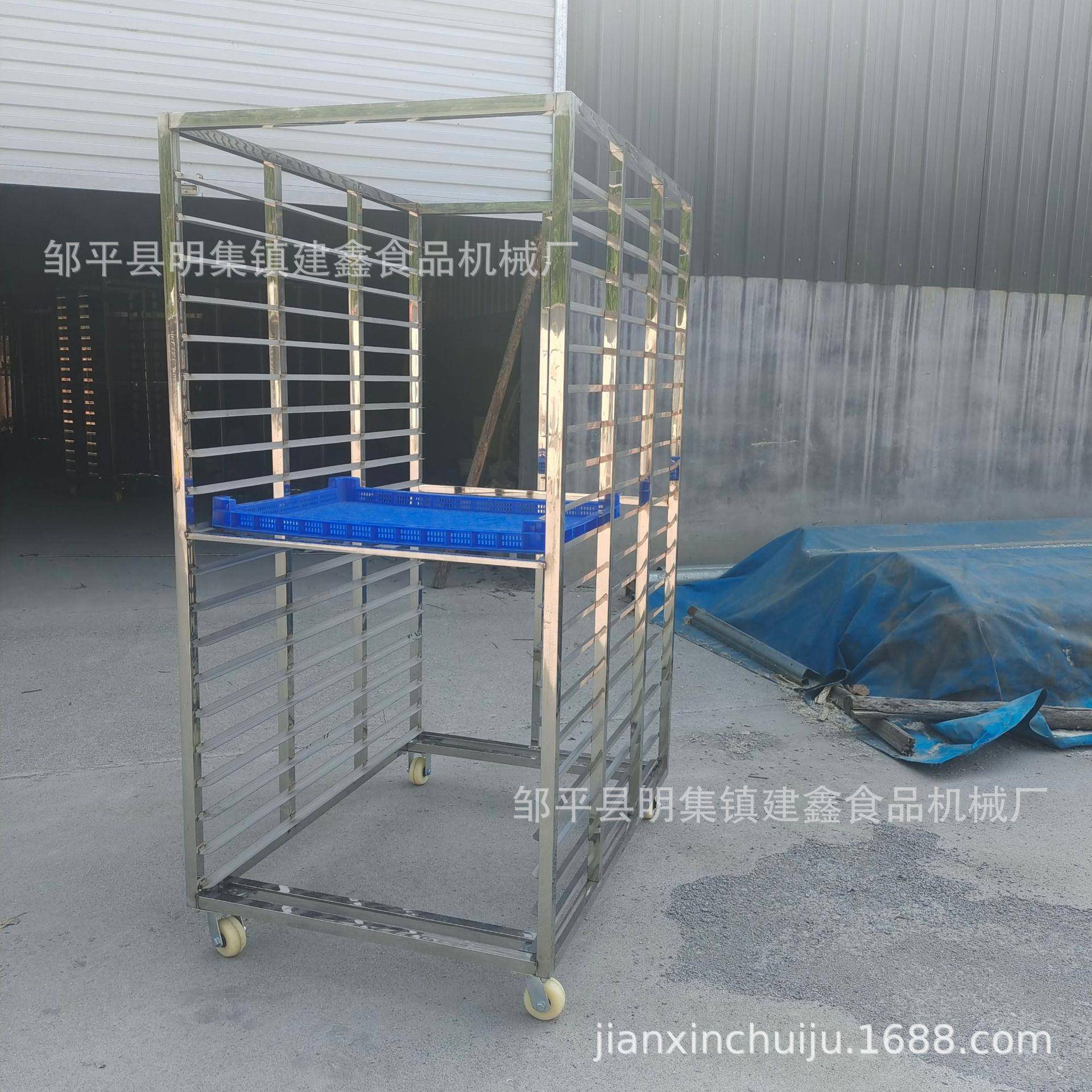 双门馒头蒸房架子车50-70馒头周转车无花果烘干架子车