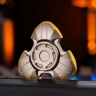 合金磁力开甲旋转指尖陀螺edc推牌解压玩具上班无聊摸鱼减压神器