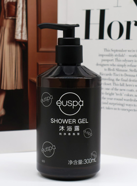 闻花听雨持久滋润檀香euspa沐浴露乳清洁保湿洗发水身体乳持久香