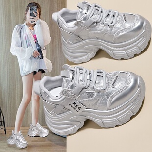 厚底轻便百搭老爹鞋女2025新款秋款女款鞋子女爆款软底不累脚百搭