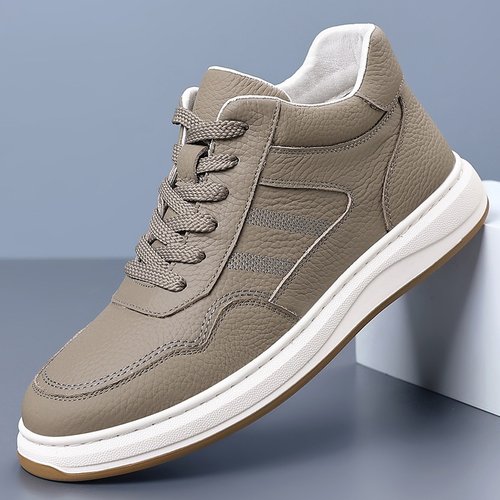 头层牛皮冬季高帮男士棉鞋真皮加绒保暖休闲鞋男款小白鞋男鞋鞋子