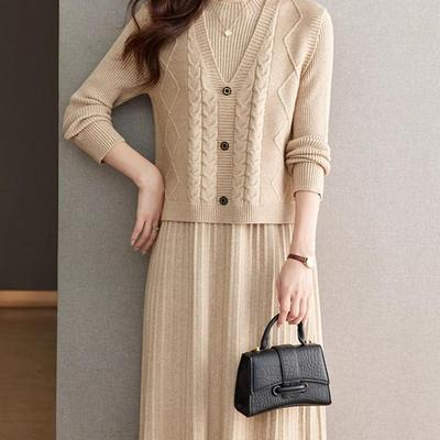 中长款套装修身显瘦2024秋冬