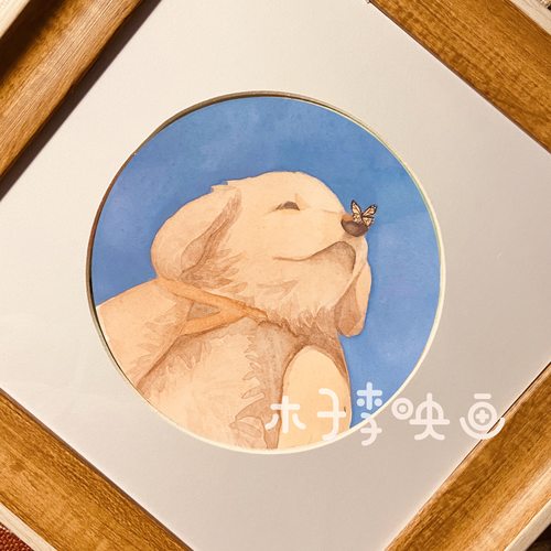 水彩宠物画像定制动物纯手绘猫咪狗狗照片头像卡通画定制设计