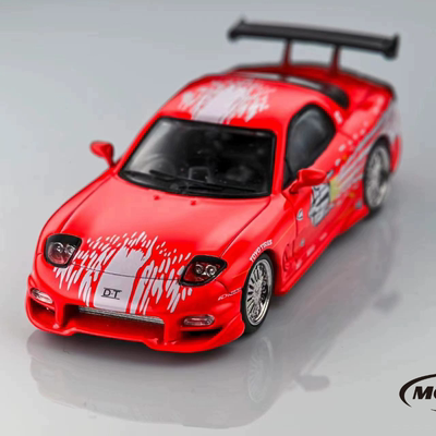 速度激情同款车模型马自达RX7