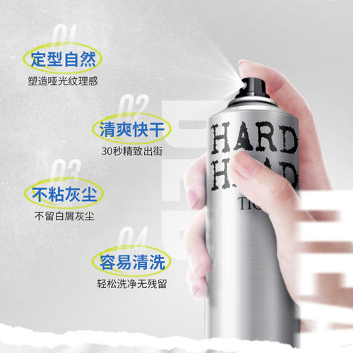 清香型定型喷雾发胶前刺发型