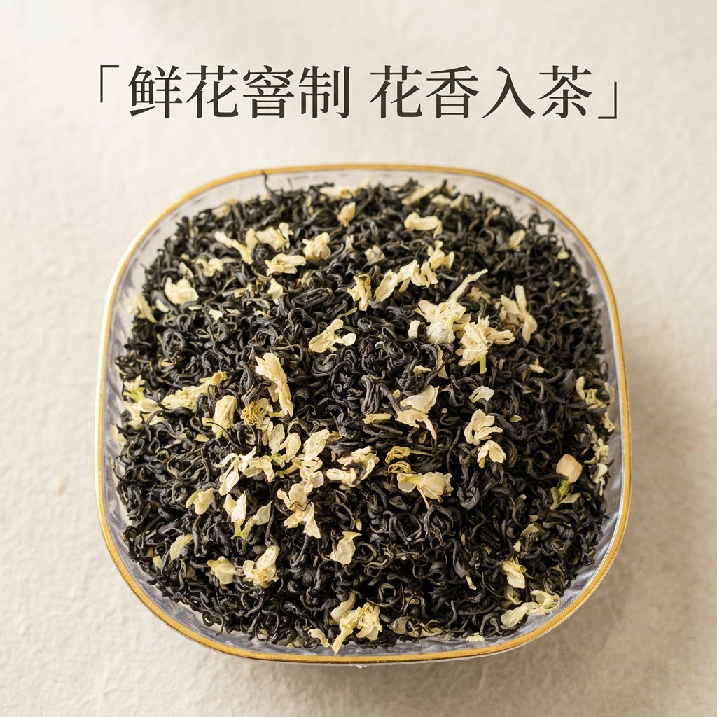 无糖川派飘雪特级茉莉花茶