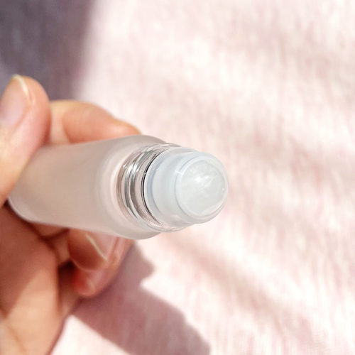 白水晶滚珠精油瓶三少花园竹木盖