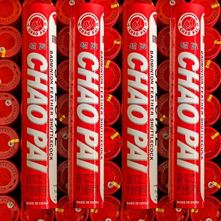 超牌新品红超12只装羽毛球76速球稳定鹅毛飞行训练比赛用专业耐打