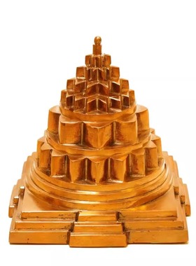 印度国际直邮Panchaloha Maha Meru Yantra 4英寸五大元素 冥想
