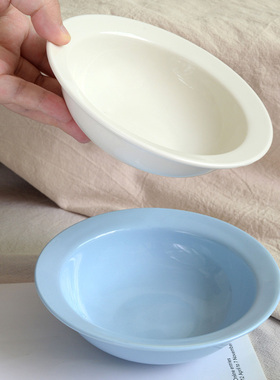 【ins奶油风】纯色陶瓷碗家用沙拉碗 酸奶碗燕麦早餐碗甜品碗小碗
