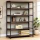 铁艺实木书架置物架落地多层隔板储物柜客厅简约陈列架展示收纳架