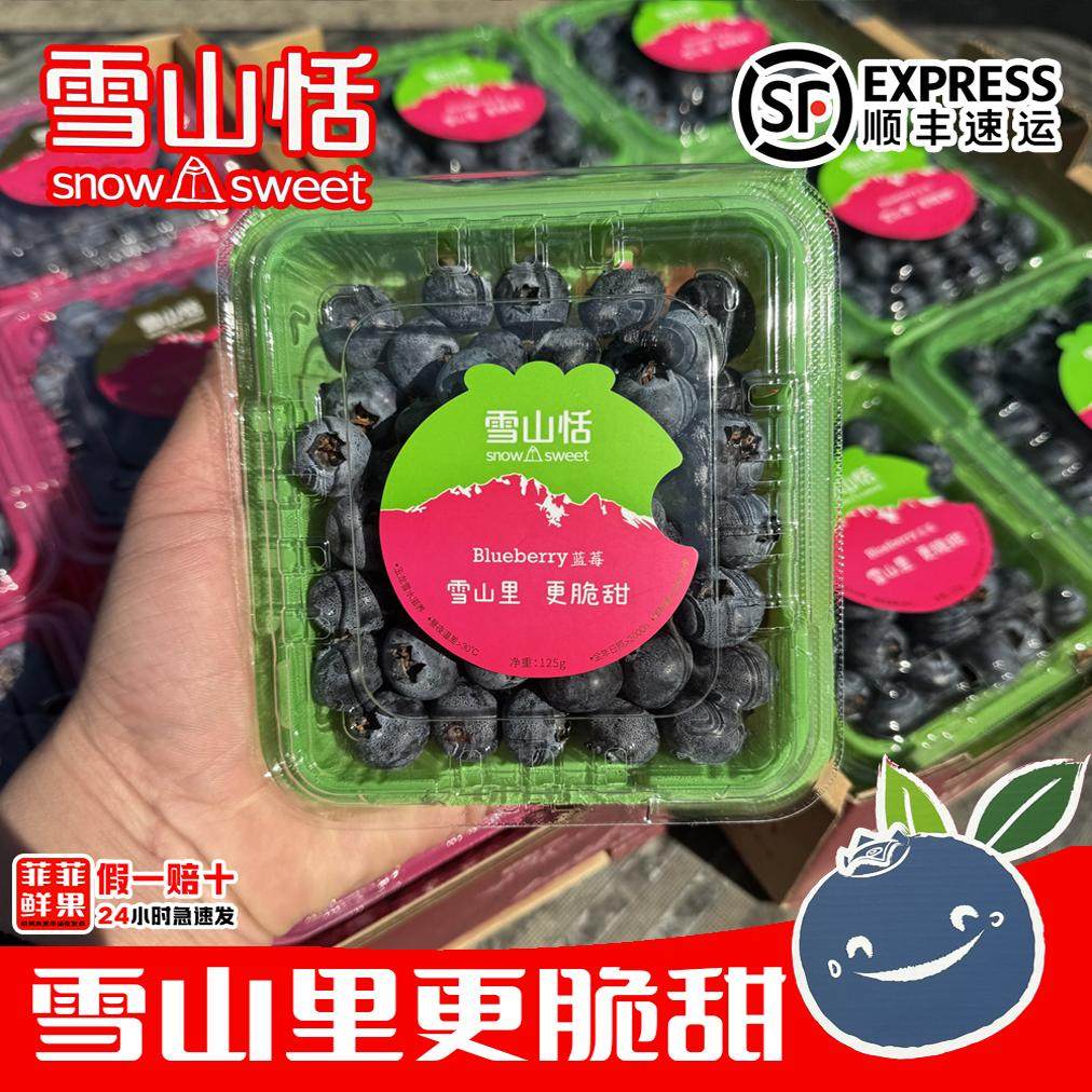 现货稼沃雪山恬佳沃蓝莓当季限量巨无霸脆甜蓝莓王大果孕妇宝宝辅