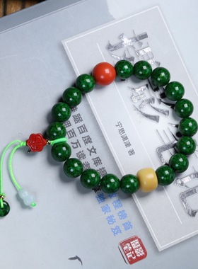 高仿虬角手串饰品满脑纹仿古手串