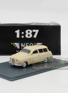 1:87 NEO树脂迷你汽车模型萨博SAAB 95