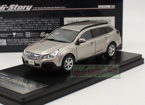 1:43 Hi Story斯巴鲁SUBARU傲虎OUTBACK 2012树脂汽车模型香槟色