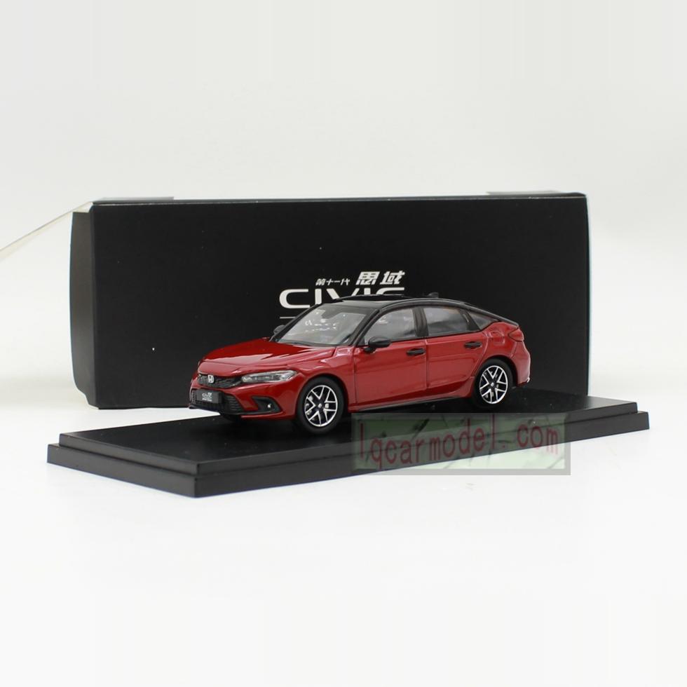 1:43原厂本田2023款红色十一代两厢思域合金汽车模型