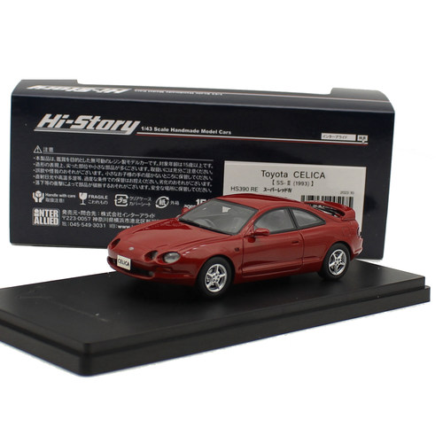 1:43 HI STORY丰田TOYOTA赛利卡CELICA SS II 1993树脂汽车模型红