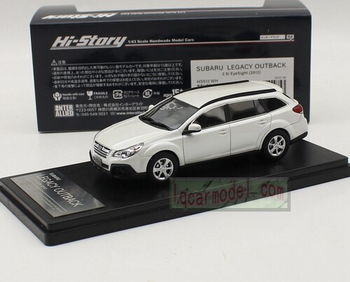 1:43 Hi Story斯巴鲁SUBARU傲虎OUTBACK 2.5i 2012树脂汽车模型白