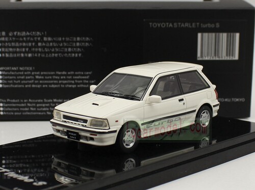 1:43 WIT'S丰田TOYOTA STARLET星羚Turbo S小钢炮树脂汽车模型银