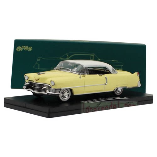 1:43 GFCC凯迪拉克Cadillac 1955帝威DeVille合金汽车模型黄白色