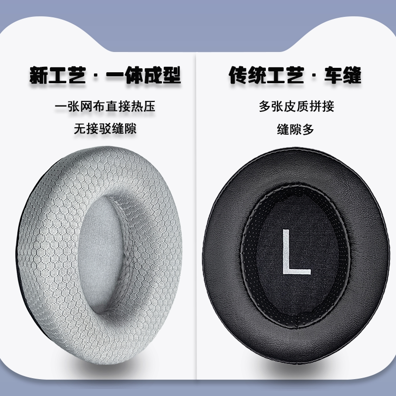乾音椭圆透气网布耳罩图片