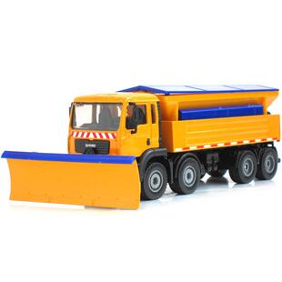 凯迪威铲雪车除雪车合金工程车模型清雪车救援车1:50儿童玩具车