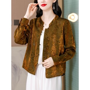 新中式小个子妈妈外套女士爆款2026年新款年轻款国风唐装女装上衣