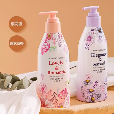 韩国Aekyung爱敬身体乳 薰衣草樱花 滋润持久留香香水身体乳400ml