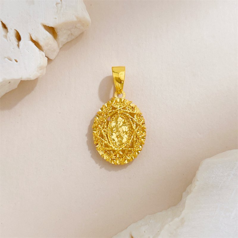 5G黄金足金999吊坠首饰女图片