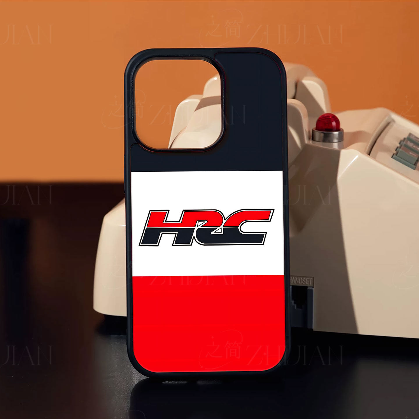 HRC本田标志磁吸磨砂黑框电镀玻璃手机壳适用苹果iphone17promax华为IQOONEO6NOVA9PRONOVA10PRO荣耀X60I