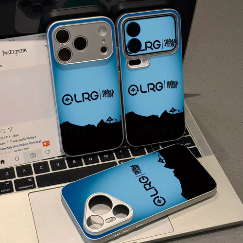 LRG品牌磁吸磨砂黑框电镀玻璃手机壳适用苹果iphone17promax华为小米13PRO1加15T红米K70E红米K80PRO