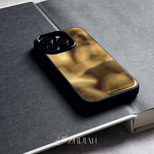 之简ZHIJIAN《石窟佛像》玻璃亮面磨砂手机壳新款小众不撞壳适用苹果17promaxMATE60PRO+VIVOS18PRONOVA12PRO