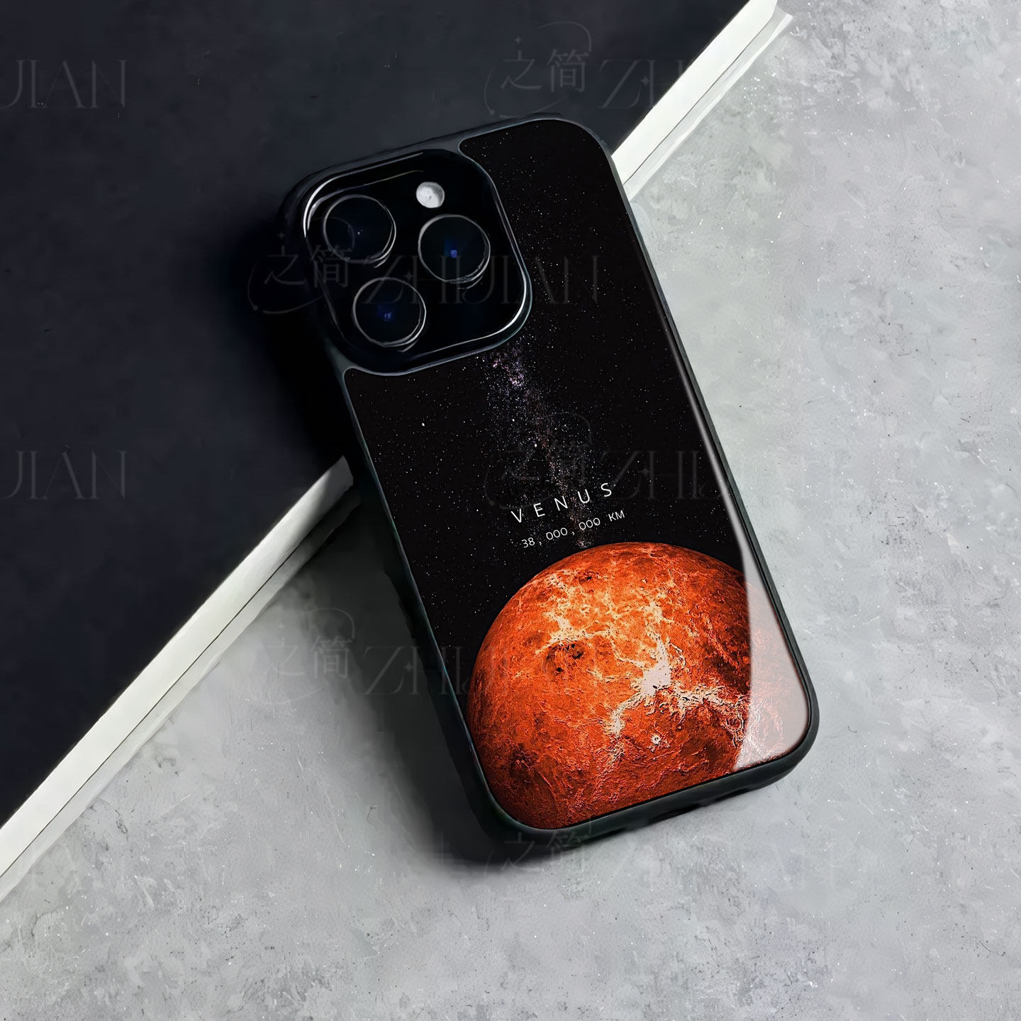金星星空磁吸磨砂黑框电镀玻璃手机壳适用苹果iphone17promax华为IQOO15ULTRAOPPORENO7SEPLus16/15/14IQOOZ1