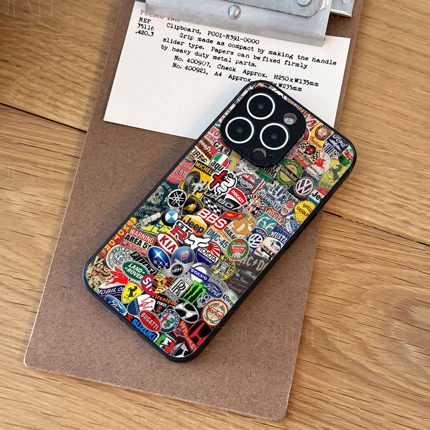 复古车标贴纸磁吸磨砂黑框电镀玻璃手机壳适用苹果iphone17promax华为NOVA14PROIQOO12PRO小米12PRO红米TURBO
