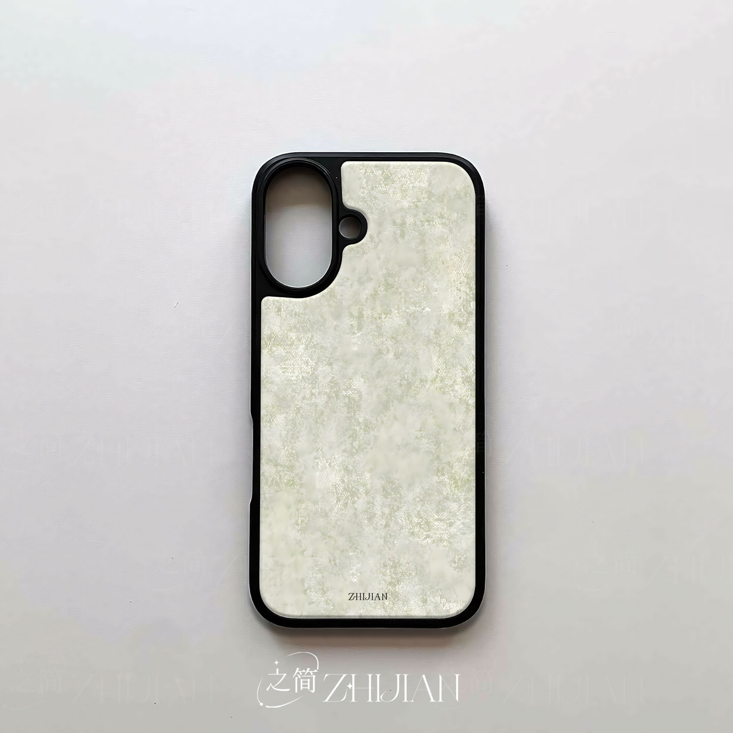 之简ZHIJIAN《斑驳纹理》电镀玻璃磨砂手机壳新款小众不撞壳适用苹果17promax华为PURA80PROPLUS华为MATE50PR