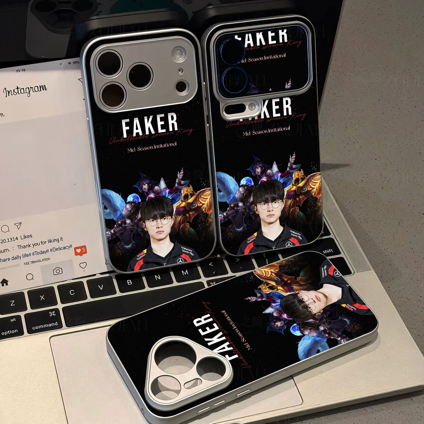 飞科T1磁吸磨砂黑框电镀玻璃手机壳适用苹果iphone17promax华为IQOOZ9X小米CIVI5PROVIVOS17E荣耀60PRO
