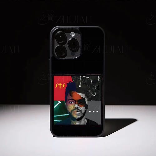 威肯艺术磁吸磨砂黑框电镀玻璃手机壳适用苹果iphone17promax华为VIVOS17E红米K90MAXOPPOFINDX9ULTRAIQOO15U