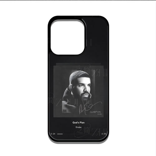 Drake专辑封面磁吸磨砂黑框电镀玻璃手机壳适用苹果iphone17promax华为PURA80ULTRAOPPORENO15PROOPPORENO12P