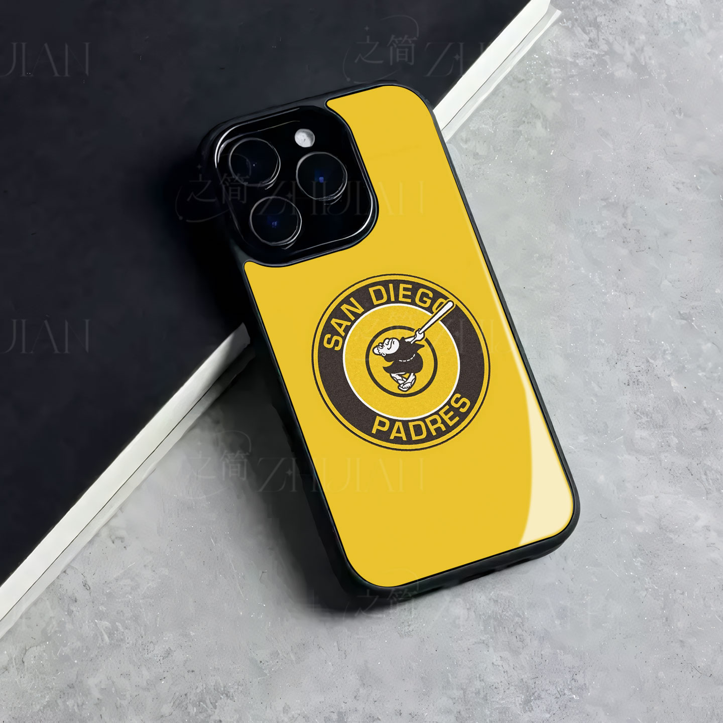 教士棒球队徽磁吸磨砂黑框玻璃手机壳适用苹果iphone17promax华为IQOO15荣耀400PRO荣耀500proVIVOS30PROMINI