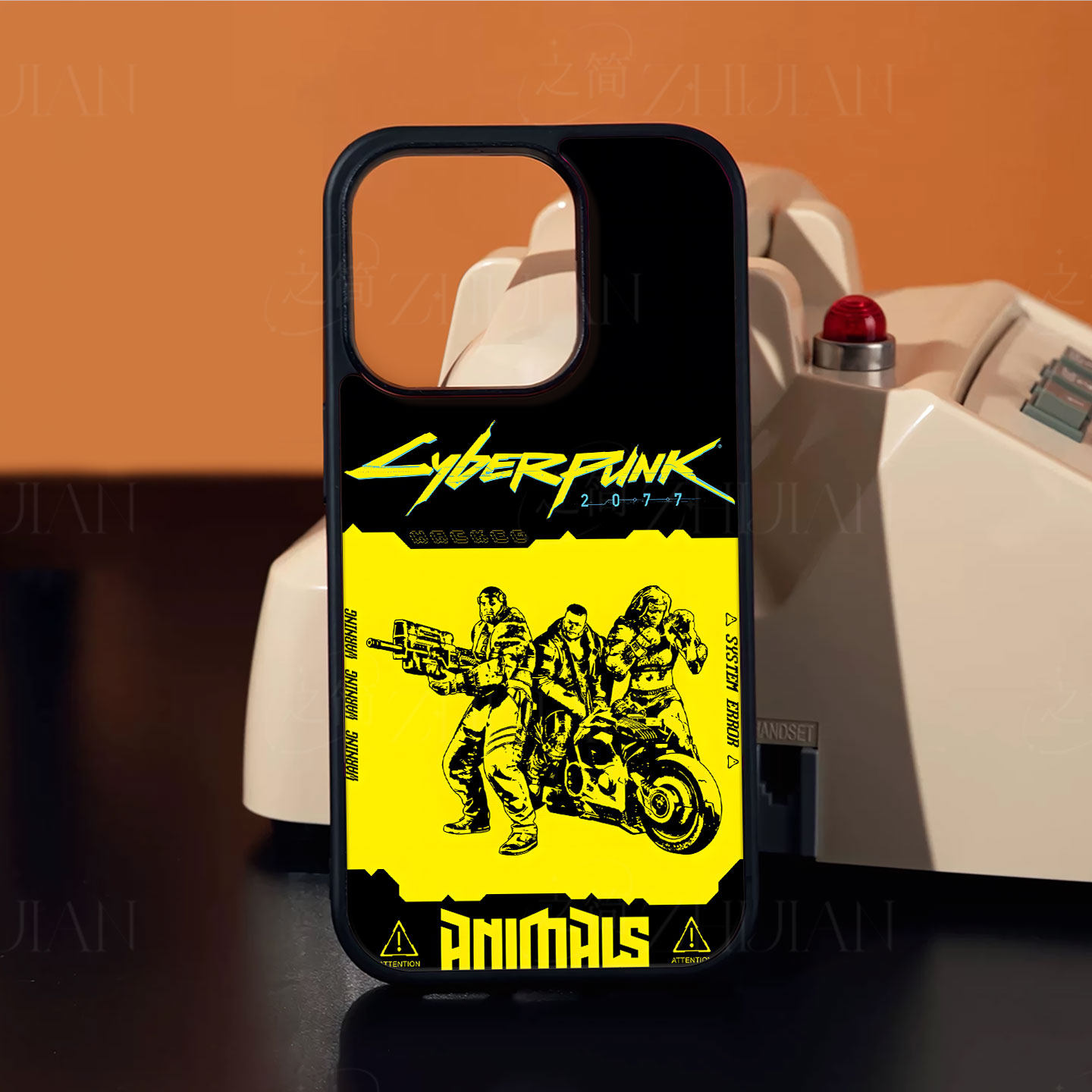赛博朋克2077磁吸磨砂黑框电镀玻璃手机壳适用苹果iphone17promax华为荣耀500PRO1加ACE2V红米NOTE13PROPLUSV