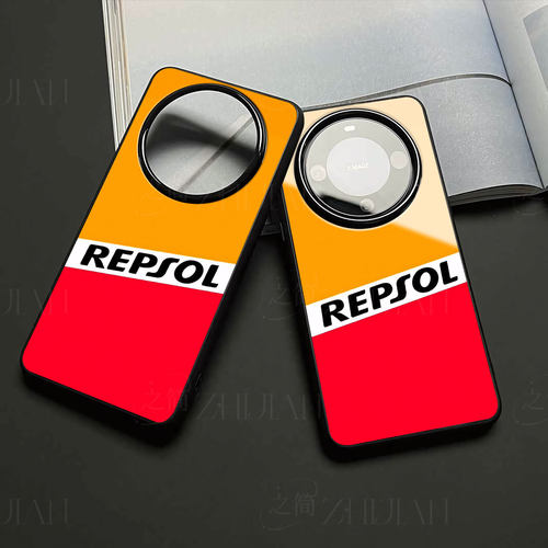 REPSOL品牌磁吸磨砂黑框电镀玻璃手机壳适用苹果iphone17promax华为1加13TOPPORENO15PROVIVOS16EVIVOS19PRO