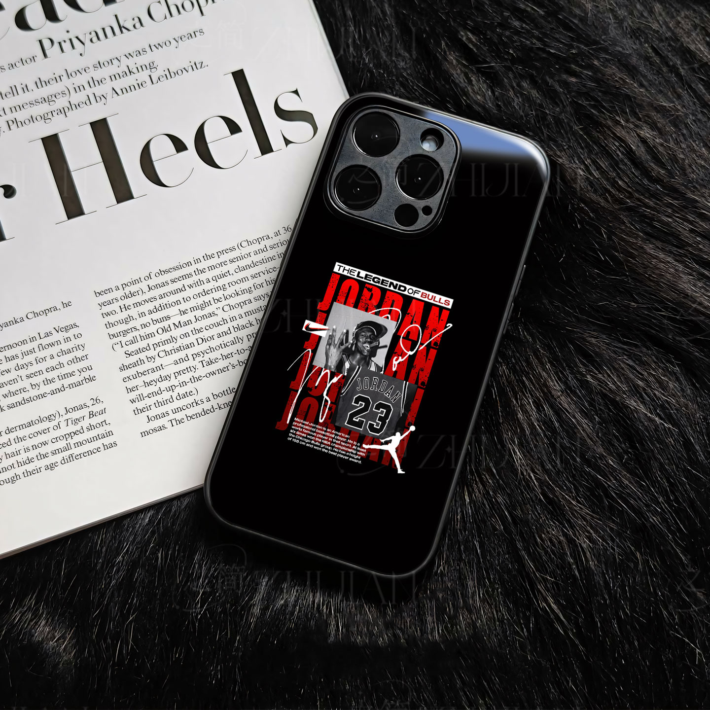 乔丹耐克磁吸磨砂黑框电镀玻璃手机壳适用苹果iphone17promax华为OPPOFINDX8PRO小米13ULTRAIQOOZ10TURBO荣耀