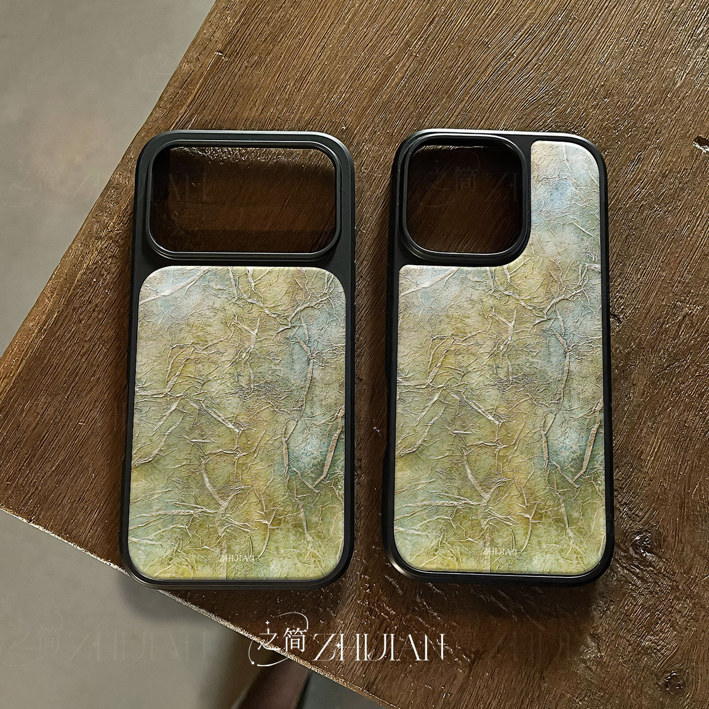 之简ZHIJIAN《枯枝交错》电镀玻璃磨砂手机壳新款小众不撞壳适用苹果17promax华为MATE70PROPLUS华为P60PRO小