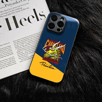 Primitive龙磁吸磨砂黑框玻璃手机壳适用苹果iphone17promax华为NOVA15pro红米TURBO4PROVIVOY300TNOVA14PRO