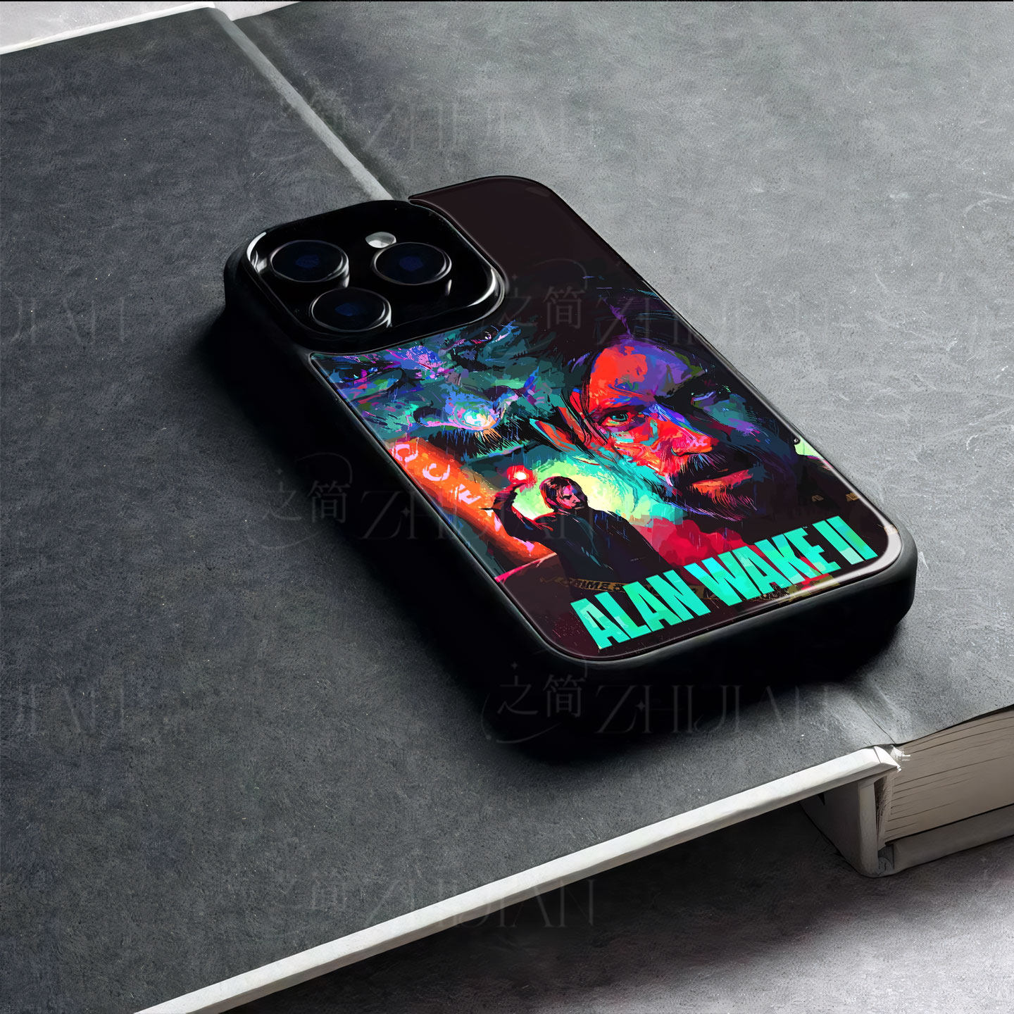 心灵杀手2磁吸磨砂黑框电镀玻璃手机壳适用苹果iphone17promax华为红米NOTE15PROPLUSIQOONEO6红米NOTE12TURB