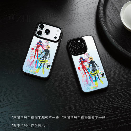奇迹少女黑猫磁吸磨砂黑框电镀玻璃手机壳适用苹果iphone17promax华为1加13TNOVA9PRO小米14ULTRA荣耀60SE
