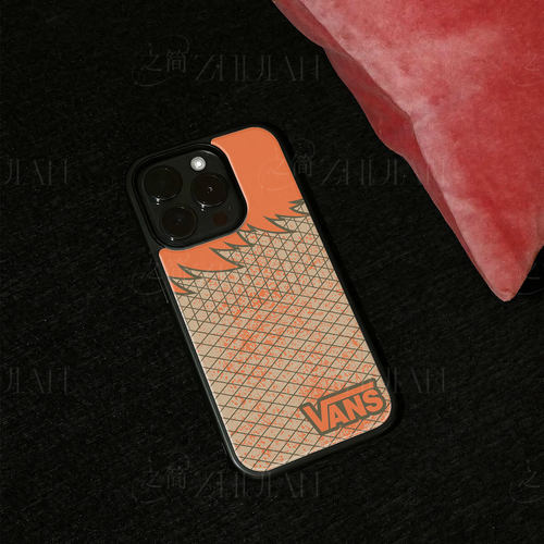 VANS网格磁吸磨砂黑框电镀玻璃手机壳适用苹果iphone17promax华为MATE70PROPURA70ULTRA荣耀60PRO红米K90MAX