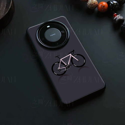 ENVE粉色公路车磁吸磨砂黑框电镀玻璃手机壳适用苹果iphone17promax华为VIVOS30PROMINIVIVOX300PRO小米13ULT